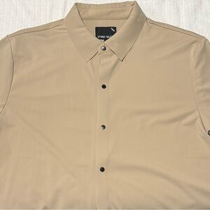 Stone Island Tan Casual Button Down Shirt